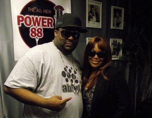 DJ Bishop w/ singer/songwriter Michel'le