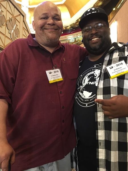 DJ Bishop with legendary DJ Ready Red (of The Geto Boys)
