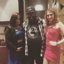 DJ Bishop with artists Nadia Patric and Carly Eden