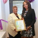 RECEIVING THE SPIRIT OF DETROIT AWARDS FROM COUNCILWOMAN BRENDA JONES OFFICE CITY OF DETROIT