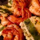 Quick Spinach & Egg Ricotta Ravioli’s with spicy Garlic Herb Shrimp!