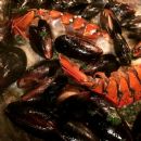 #Mussels, and #Lobster tossed in Chateau saint michelle #chardonnay w/ fresh herbs and a lemon sauce.