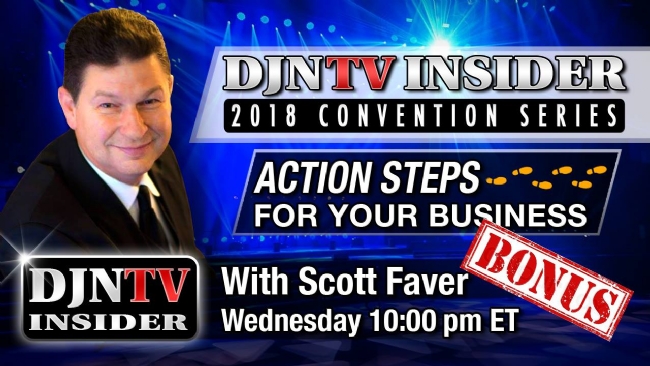 Check out the new DJNTV (Disc Jockey News TV) Monday Night Convention Series training seminars each Monday night at 9:00 pm Eastern!