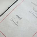 President Obama's signature on the Health Care Bill