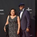 Actor Samuel Jackson and a Guest attend Tyler Perry's Atlanta Studio Grand Opening