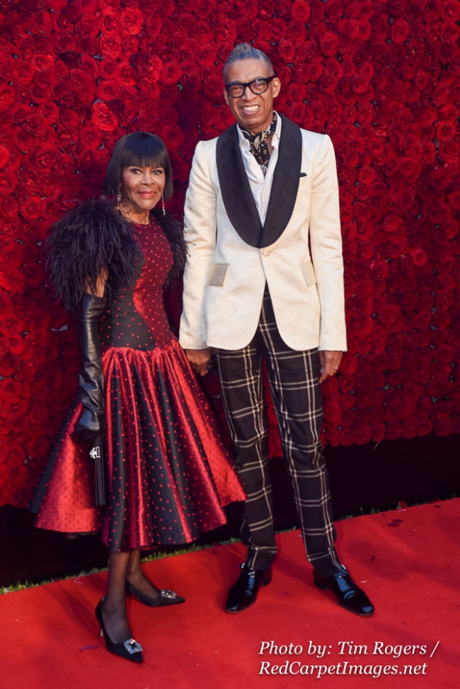 Actress Cicely Tyson and a Guest attend Tyler Perry's Atlanta Studio Grand Opening