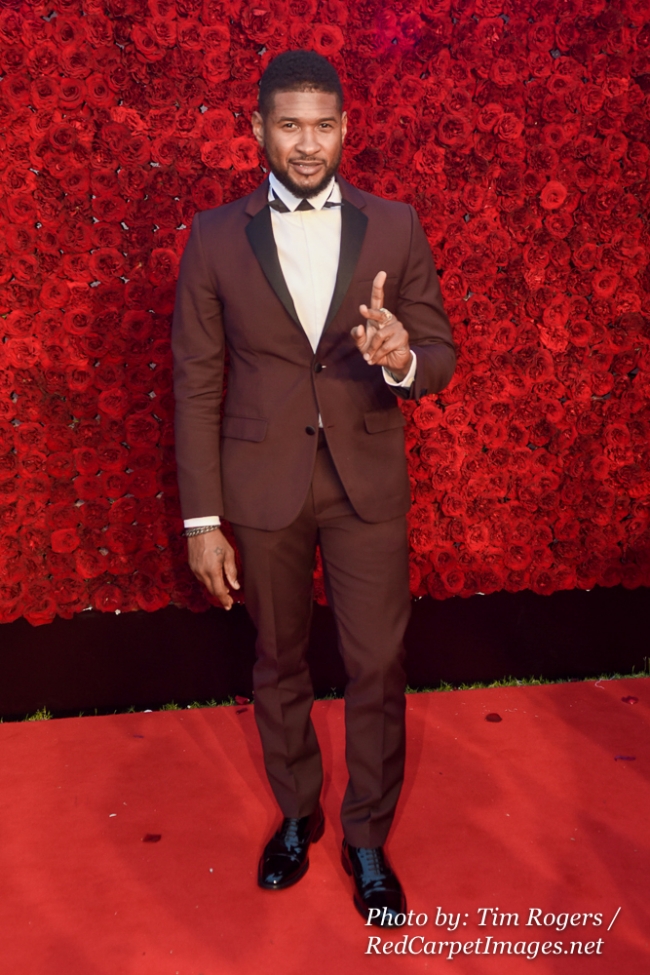 Singer Usher Raymond attends Tyler Perry's Atlanta Studio Grand Opening