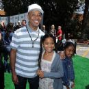 Russell Simmons and kids @ 'Shrek Forever After' Green Carpet premiere