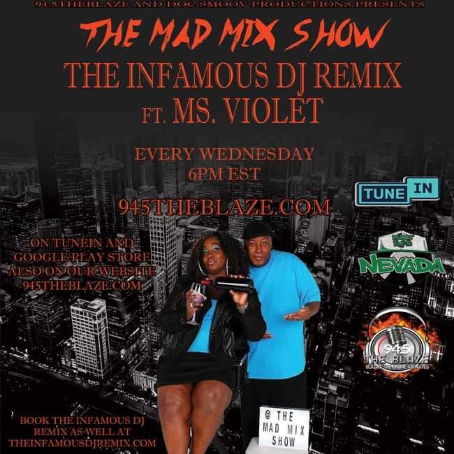 The Mad Mix Show Wednesday 6pm Est.