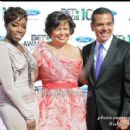 Singer Estelle, BET CEO Debra Lee, & Los Angeles Mayor Antonio Villaraigosa