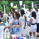 Guests at the Mansion Pool Party event