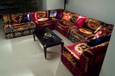 Kanye West's Versace sofa