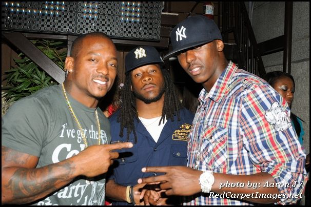 Baltimore Ravens Willis McGahee, Curtis Steele, and Justin Harper