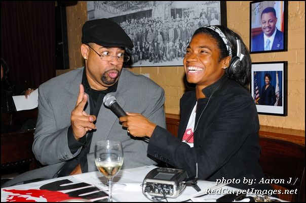 Russ Parr speaks on air with 93.9 WKYS personality Angie Ange about his "35 and Ticking" movie