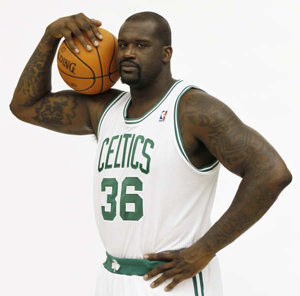 shaq boston jersey