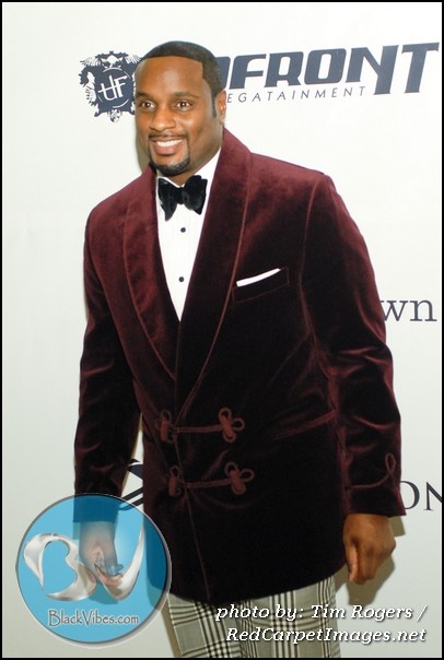 Devyne Stephens arrives at his Annual Holiday Charity Event