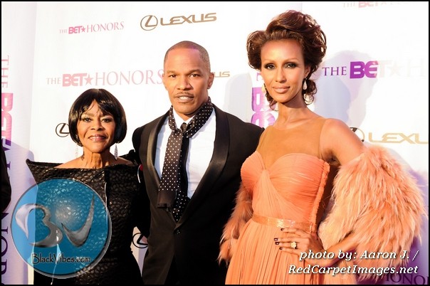 BET Honors Awards 2011 Honorees Cicely Tyson, Jamie Foxx, and Iman