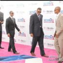 Kevin Garnett, Rajon Rando, Paul Pierce, and Ray Allen arrive at the 2011 NBA AllStar Game