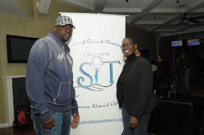 NFL Player Randy McMichael and Sisters of Today & Tomorrow Founder/Executive Director Carla Morrison