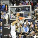 Wizards JaVale McGee high above the rim for 2 of his 8 points in the game