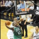 Celtics Glen "Big Baby" Davis goes up for the layup for 2 of his 20 points