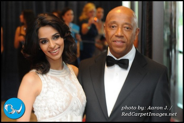 Russell Simmons and his date arrive to the White House Correspondents Dinner
