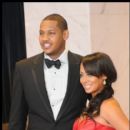 Carmelo Anthony and Wife LaLa stop for Photographers at the White House Correspondents Dinner