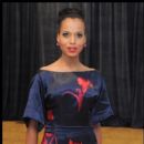 Actress Kerry Washington stops and poses on the red carpet at the White House Correspondents Dinner