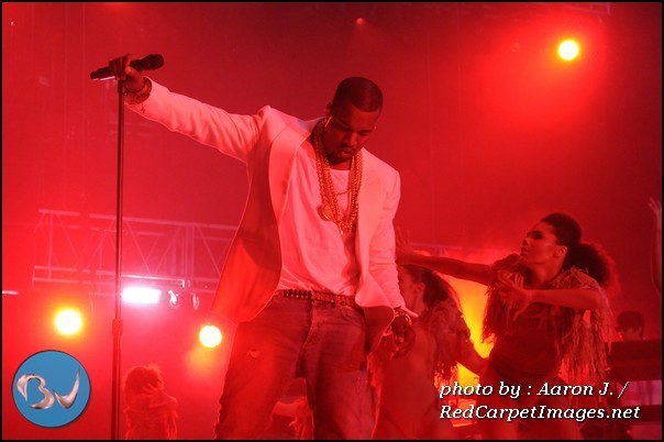 Kanye West performs at Essence Music Festival 2011