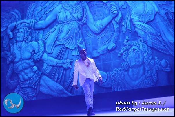 Kanye West during his Superdome Main Stage performance