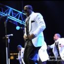 Johnny Gill of New Edition leads the group as they perform on the Main Stage at the Superdome