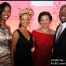 Omarosa, Actress Victoria Rowell, BET CEO Debra Lee, and Harry E. Johnson