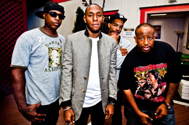 Talib Kweli, Mos Def and DJ Premier backstage at the Rock The Bells Festival in San Francisco