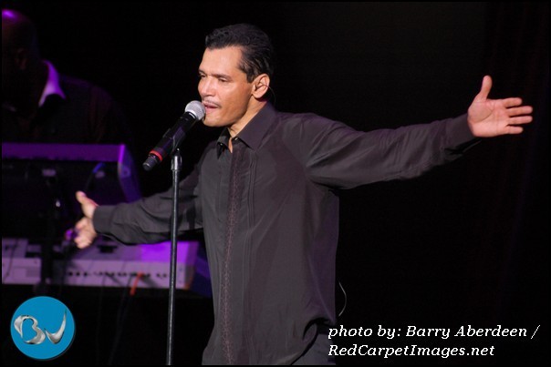 El Debarge performs on stage