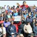 Supporters at the N.A.N.'s rally for jobs in Wash DC