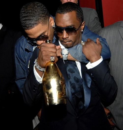 Nelly and Diddy partying