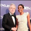 CNN's Wolf Blitzer and Actress Gabrielle Union pose for a picture at the 2012 BET Honors