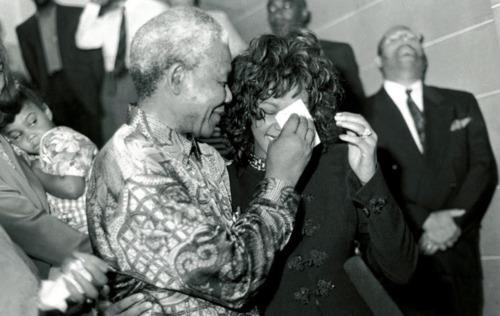 Nelson Mandela and Whitney Houston