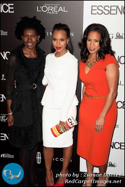 Essence Editor-In-Chief Constance White, Actress Kerry Washington, and Essence President Michelle Ebanks