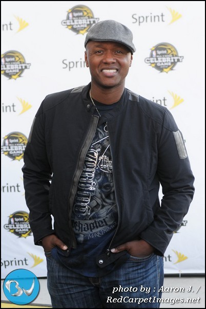 Singer Javier Colon arrives to the celebrity game