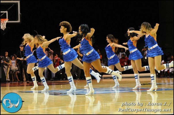 The celebrity game cheerleaders