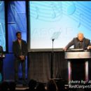 ASCAP President Paul Williams and Kenneth "Babyface" Edmonds look on as Quincy Jones speaks