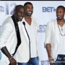 Singers Tyrese, Ginuwine, and Tank promoting their group TGT