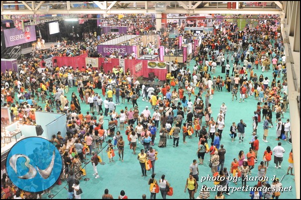 A view from above of a portion of the New Orleans Convention Center for the 2012 Essence Music Festival