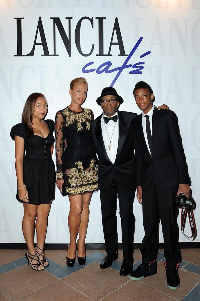 Spike Lee, wife Tonya Lee and family