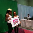 TLC's Chilli at Box Tops for Education booth at the Hoodie Awards