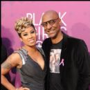 Keyshia Cole with BET Vice-President Stephen G. Hill