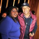 Gabourey Sidibe and Russell Simmons