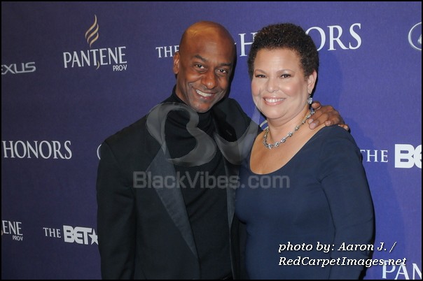 BET Executive Stephen Hill and BET CEO Debra Lee