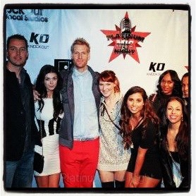 Friends after the performance at the "Celebrity Centre" in Los Angeles, Ca.